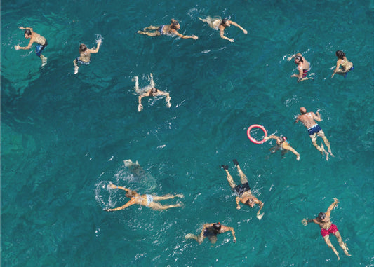 Blue water swim | Canvas