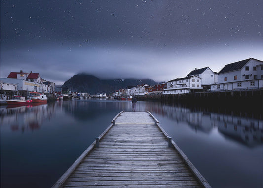 Wenn die Nacht vom Himmel fällt | Leinwand