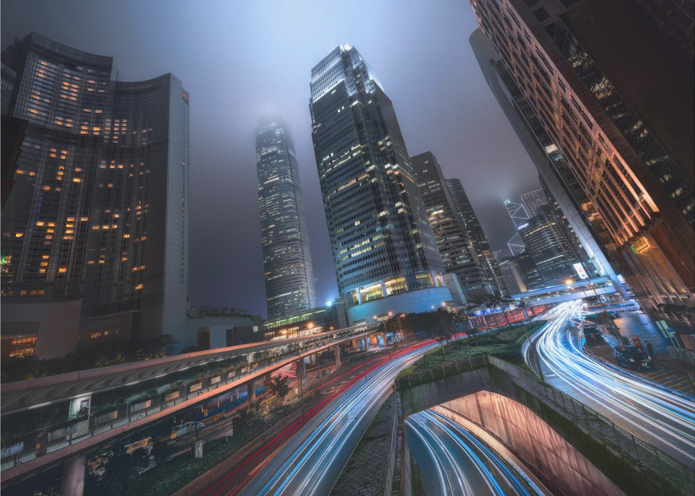 Lichter der Stadt Hongkong | Hintergrundbild