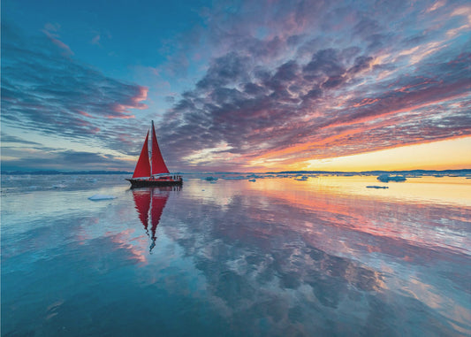 Grönland Feuerhimmel | Hintergrundbild
