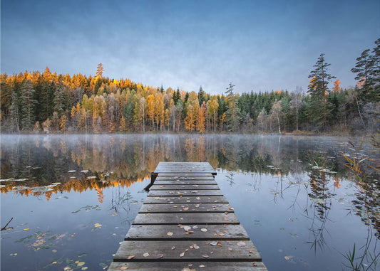 Herbstpier | Leinwand