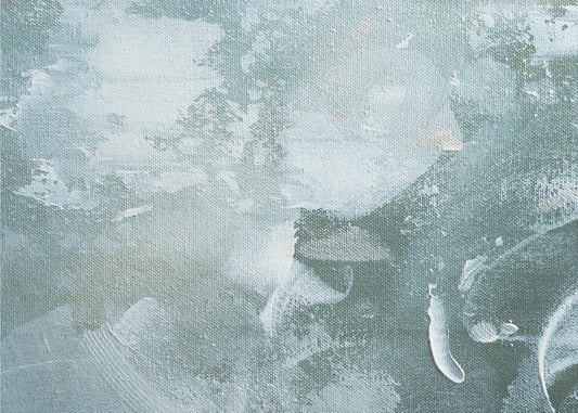 Grünes und weißes Acryl | Poster
