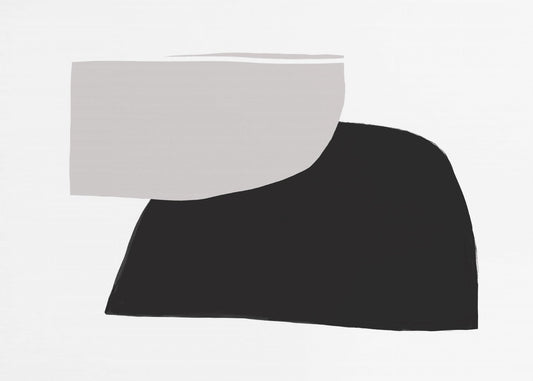 Monochrome Organic Shapes | Canvas