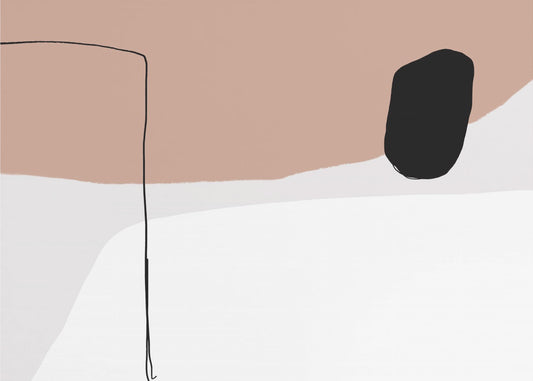 Minimalistische kräftige schwarze Formen | Poster