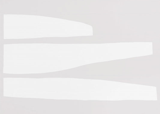 Minimalistische weiße Formen | Poster