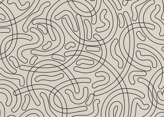 Loopy Labyrinth Lines | Canvas