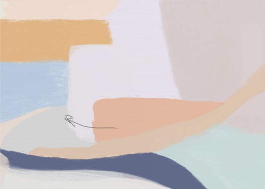 Soft Pastel Colors and Flowing Organic Shapes | Wallpaper