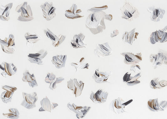 Dynamic Brushstrokes in Neutral Tones | Wallpaper