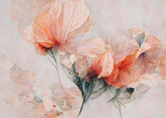 Blossoms in Coral | Poster