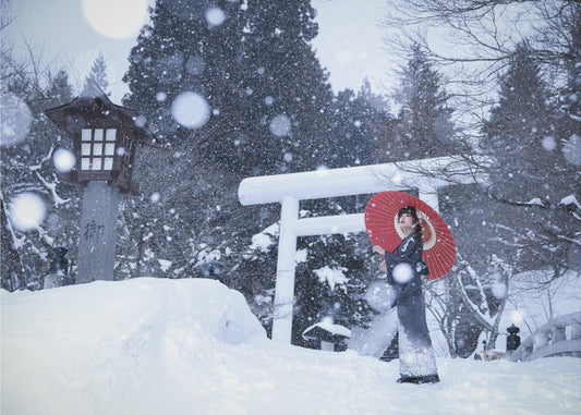 Winter shrine in japan | Wallpaper