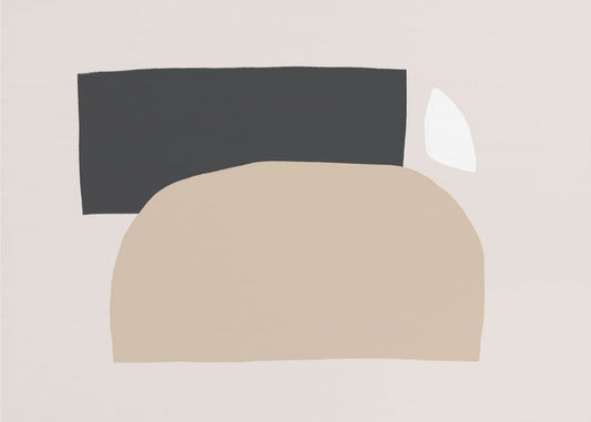 Geometrische Formen in neutralen Tönen | Poster
