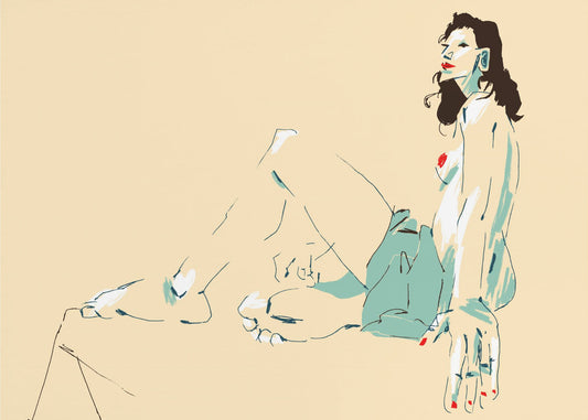 Girl Sitting | Poster