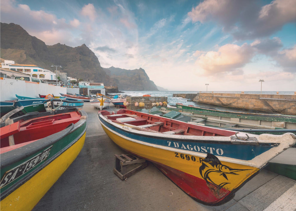 Colored Boats | Canvas