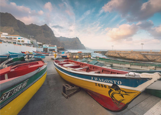 Colored Boats | Canvas