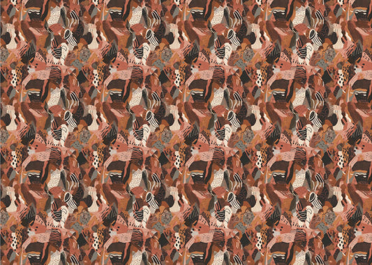 Purpurrotes Mosaik | Leinwand