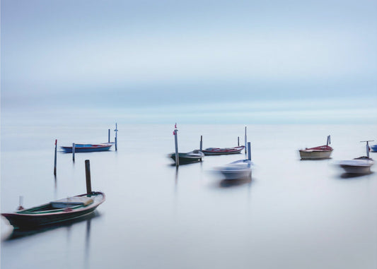 Dancing Boats II col | Canvas