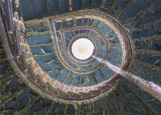 Blaue Treppe | Leinwand