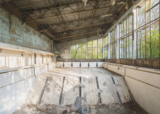 Schwimmbad in Tschernobyl | Leinwand