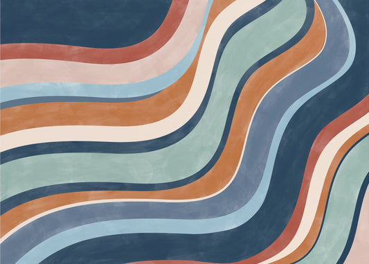 Multicolored Lines Creates A Dynamic | Canvas