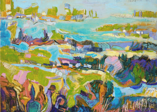 Lebendige Landschaft | Leinwand