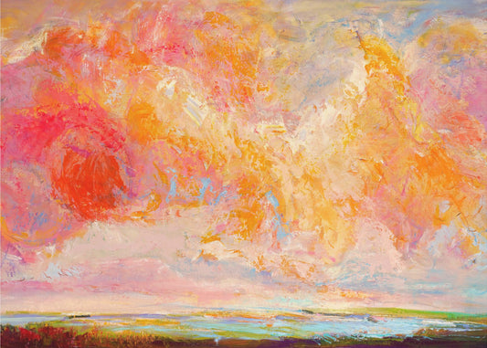 Feurige Himmelslandschaft | Leinwand