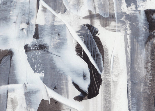 Monochrome Pinselstriche | Poster