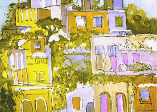 Vibrant Rooftops | Poster