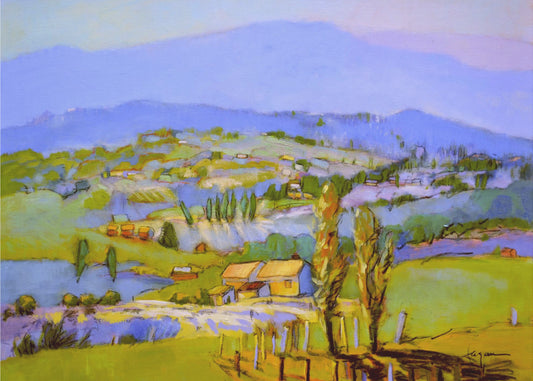 Golden Valleyscape | Poster
