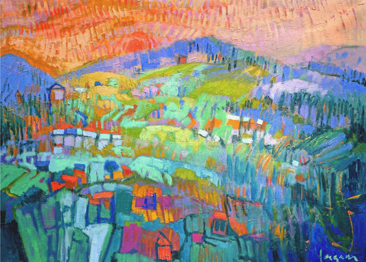 Vibrant Hillside Dreams | Poster