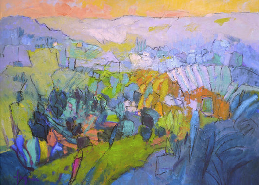 Buntes Panorama | Leinwand