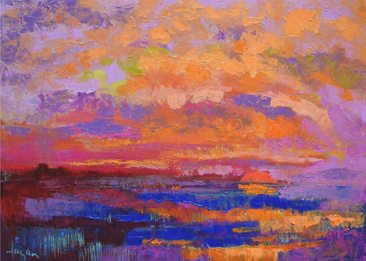 Lebendige Sonnenuntergangsfarben | Poster