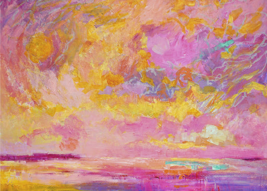 Strahlender Sonnenuntergangstraum | Leinwand