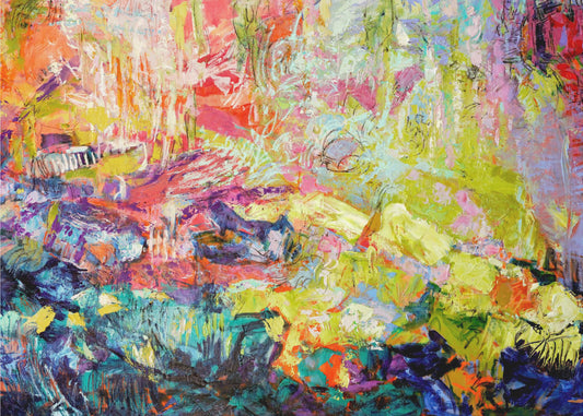 Eine Symphonie farbenfroher Harmonie | Leinwand