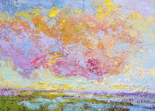 Abstrakter bunter Himmel | Leinwand