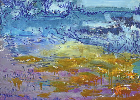 Expressionistisches farbenfrohes Abstraktes | Leinwand