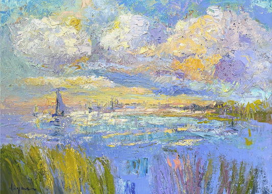 Verträumter Küstenhimmel | Leinwand