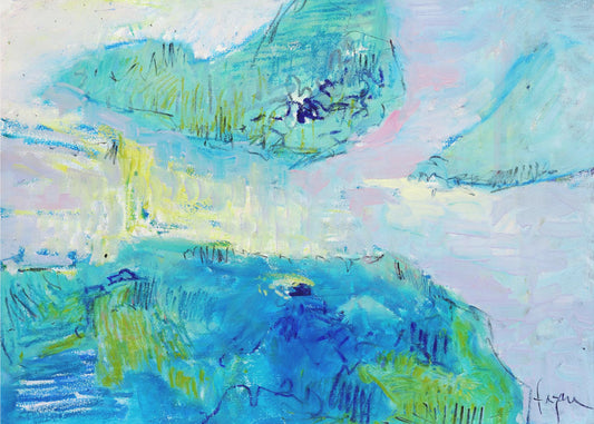 Azurblaue Gelassenheit | Leinwand