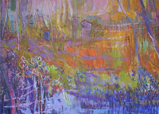 Nocturne im geheimen Garten | Leinwand