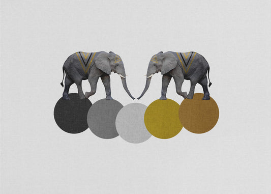 Tribal Elephants | Canvas