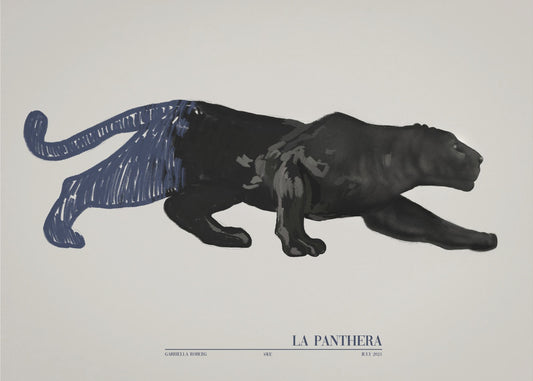 La Panthera (blau) | Leinwand
