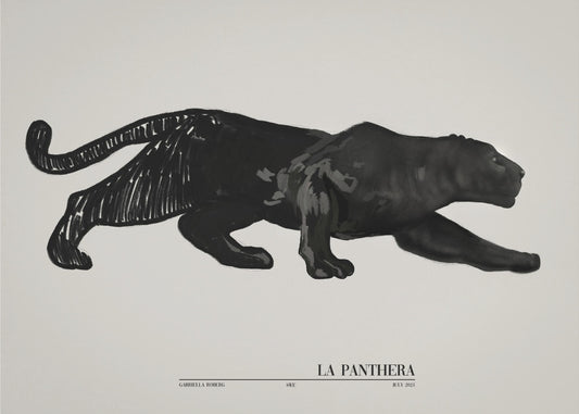 La Panthera (schwarz) | Leinwand