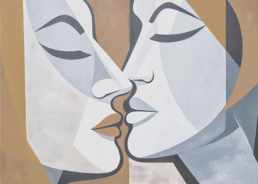 A Kiss Brown Grey | Poster