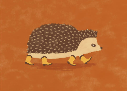 Sonny der Igel rennt in Cowboystiefeln | Poster