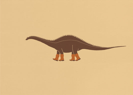 Rebbachisaurus Reba, die Cowgirl-Dinosaurier-Textur | Poster