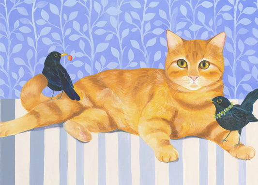 Relaxed Orange Tabby Cat | Poster