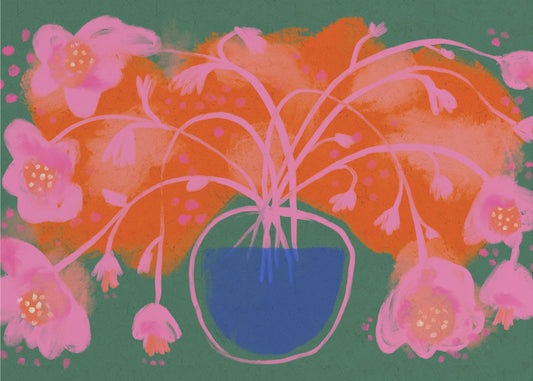 Floral Burst Symphony | Leinwand