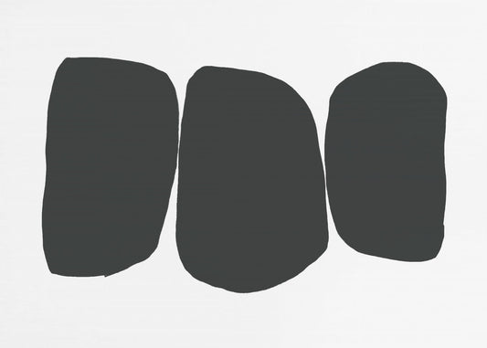 Schwarze unregelmäßige Formen | Leinwand