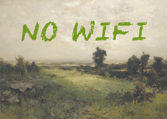 Kein WLAN / Ölgemälde Landschaft | Leinwand