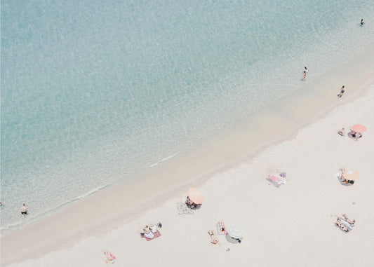 Strandansicht aus der Luft | Leinwand