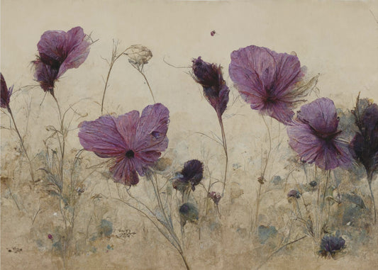 Purple Bloom Whispers | Wallpaper
